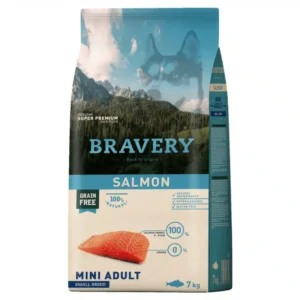 Сухий корм BRAVERY для дорослих собак малих порід з лососем