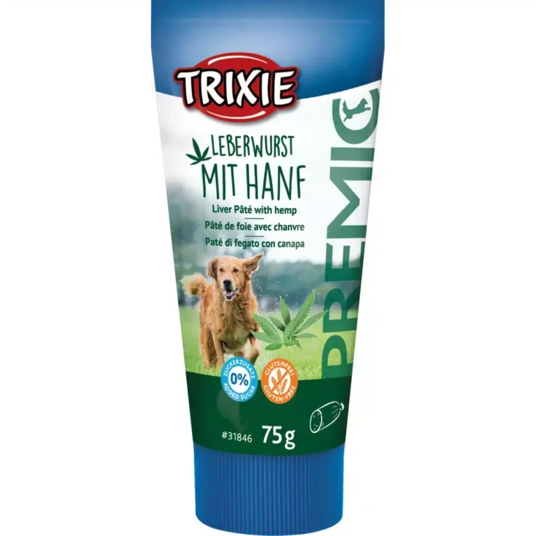 Ласощі Trixie Liver pâté with hemp печінковий паштет з коноплею для собак, 75 г