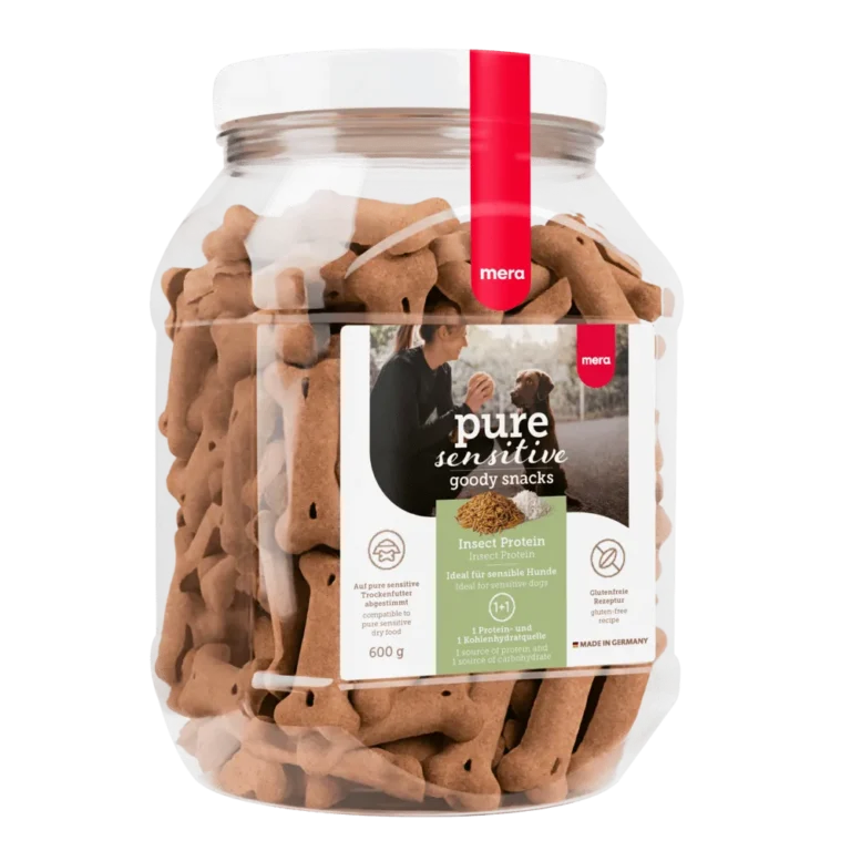 Снеки Mera pure sensitive Insect Protein на комахах для чутливих собак, 600 г