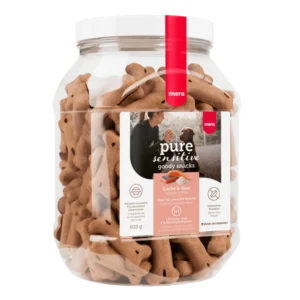 Ласощі Mera Pure Sensitive Lach & Reis з лососем і рисом для собак, 600 г