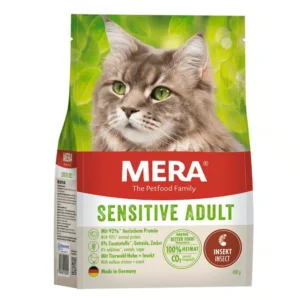 Сухий корм Mera Cats Sensitive Adult Insect для чутливих котів з комахами, 400 г