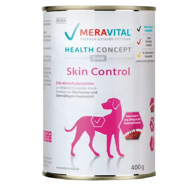 Вологий корм для дорослих собак MERA MVH Nassfutter Skin Control при дерматозах та надмірному випаданні шерсті 400 гр
