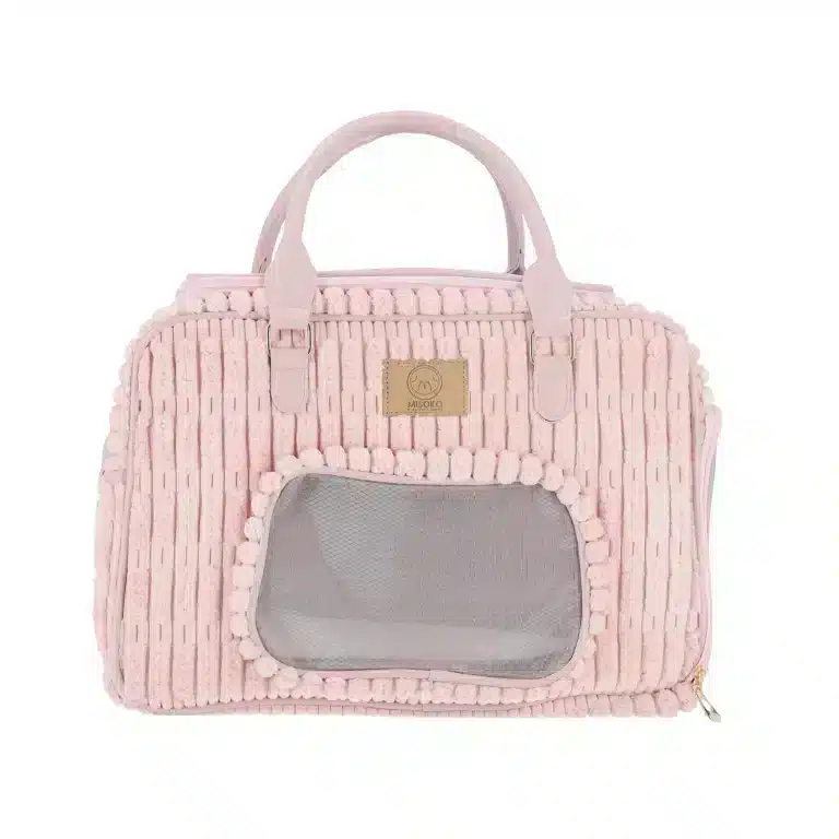 Дорожня сумка MISOKO&CO рожева 41.5x23x28 см для тварин