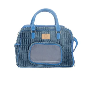 Дорожня сумка Misoko&Co синя для домашніх тварин, 41.5×23×28 см