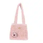 Дорожня сумка для домашніх тварин MISOKO&CO 40 x 18 x 38 см, рожева