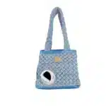 Дорожня сумка для домашніх тварин MISOKO&CO 40 x 18 x 38 см, блакитна