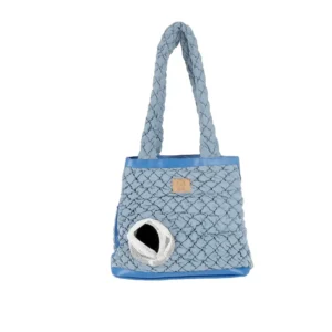 Дорожня сумка MISOKO&CO блакитна 40x18x38 см для тварин
