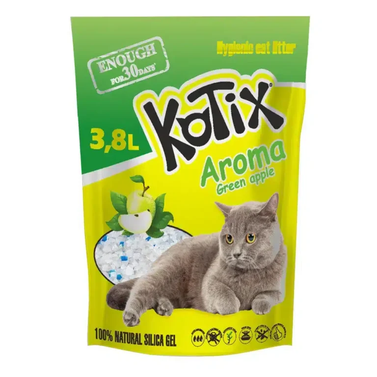 Силікагелевий наповнювач KOTIX Green Apple з ароматом зеленого яблука
