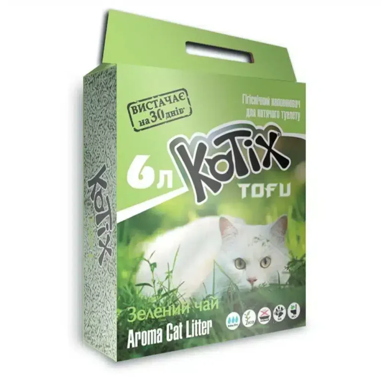 Соєвий наповнювач KOTIX  TOFU Green Tea з ароматом зеленого чаю , 6 л