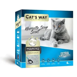 Бентонітовий наповнювач CAT'S WAY BOX марсельське мило для котів, 6 л
