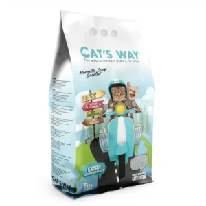 Бентонітовий наповнювач CAT'S WAY марсельське мило для котів