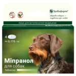 Міпранол Бровафарма від глистів для собак, 4 таб
