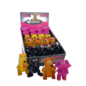 Іграшки Papillon Latex Assorted Wild Animals дикі звірі для собак, 12 см