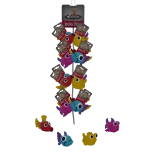 Іграшки Papillon Latex Fish on Rope рибки для собак, 10-14 см