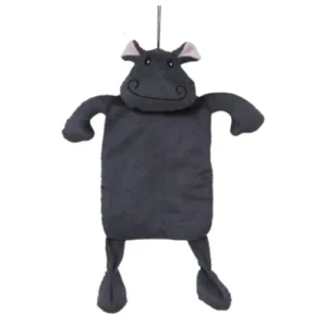 Іграшка Papillon Plush Hippo бегемот з пискавкою та шарудінням для собак, 35 см