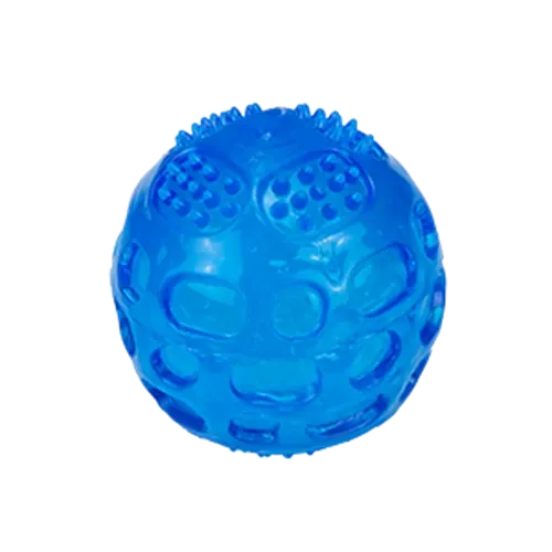 Іграшка для собак Papillon "М'яч" з ТПГ охолоджуючий, синій, 6,5 см