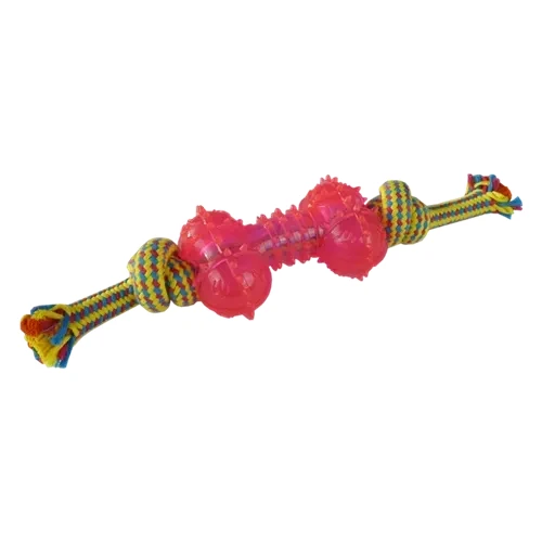 Іграшка Papillon кістка ТПГ на мотузці для собак, 33 см, 200-205 г