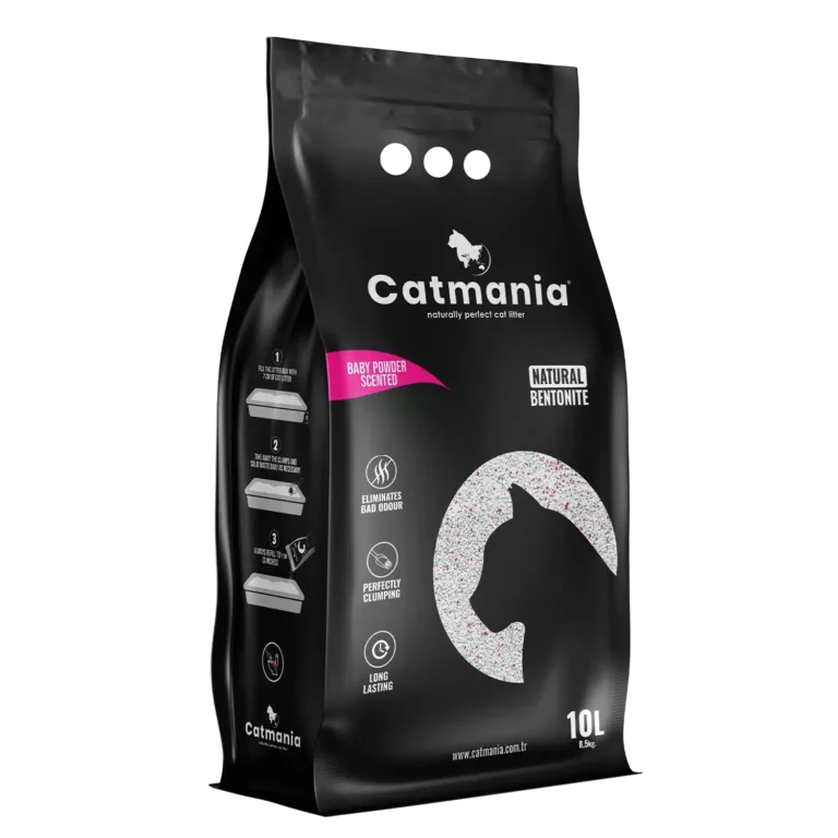 Бентонітовий наповнювач CATMANIA дитяча присипка + рожеві гранули