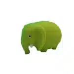 Іграшка Misoko&Co слон латекс зелений для собак, 8.7 см