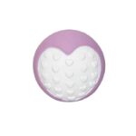 Іграшка Misoko&Co м'ячик з серцем латекс фіолетово-білий для собак, 6 см