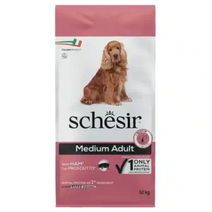 Сухий корм Schesir Dog Medium зі свининою для собак середніх порід, 12 кг