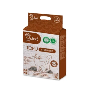 Наповнювач Velvet Paw TOFU для стерилізованих котів, 2,6 кг