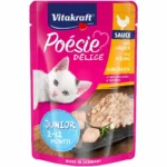 Вологий корм для кошенят від 2 до 12 місяців Vitakraft Poésie Délice курка в соусі, 85 г