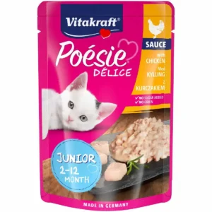 Вологий корм Vitakraft Poésie Délice з куркою для кошенят, 85 г