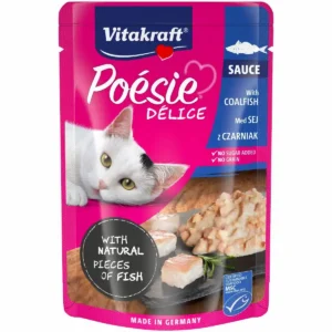 Вологий корм Vitakraft Poésie Délice з сайдою для котів, 85 г