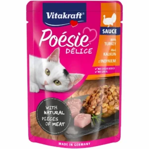 Вологий корм Vitakraft Poésie Délice з індичкою для котів, 85 г