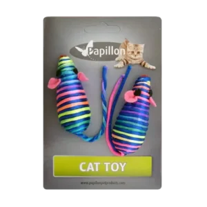 Іграшка Papillon Cat toy Миші різнокольорові для котів, 7 см, 2 шт