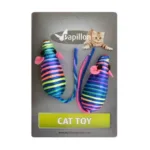 Іграшка Papillon Cat toy Миші різнокольорові для котів, 7 см, 2 шт