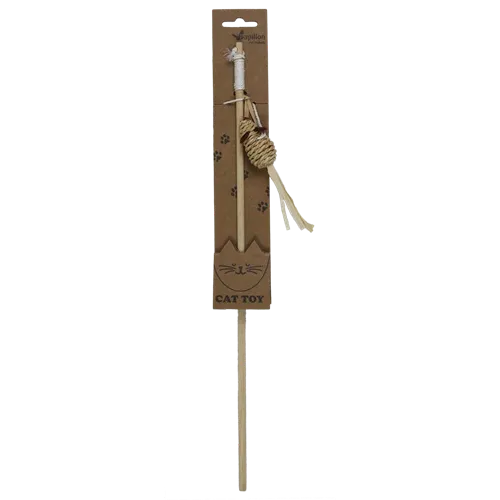 Іграшка Papillon Cat toy Вудка з мишкою із сизалю для котів, 40/5 см