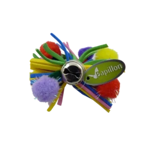 Іграшка Papillon Colourful Bows with Bell з м'якими кульками для котів, 7 см