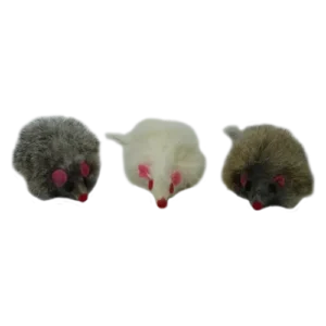 Іграшка Papillon Миша з брязкальцем з хутра для котів, 9 см (в асортименті)