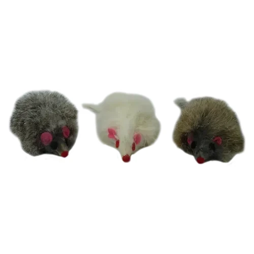 Іграшка Papillon Миша з брязкальцем з хутра для котів, 9 см (в асортименті)