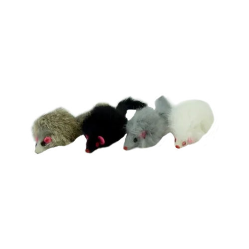 Іграшка Papillon Миша з брязкальцем з хутра для котів, 8 см