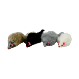 Іграшка Papillon Миша з брязкальцем з хутра для котів, 11 см (в асортименті)