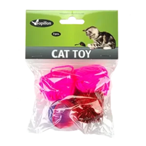 Іграшка Papillon Cat toy set набір 2 м'ячі та клубок з вовни для котів