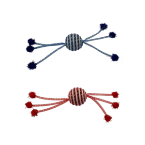 Іграшка Papillon Coloured balls м'ячик з 6 мотузками для котів, в асортименті