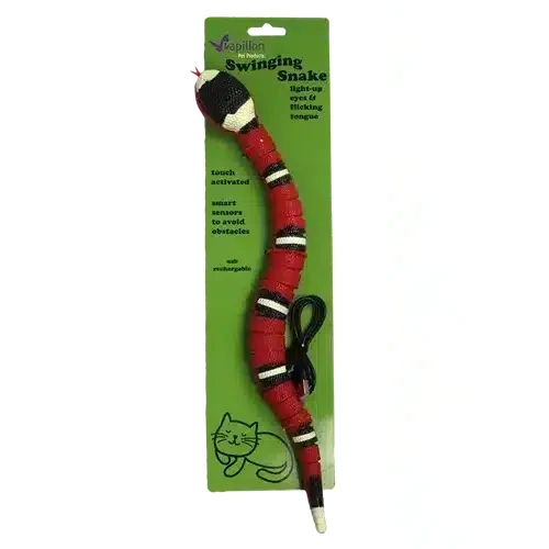 Іграшка Papillon Swinging Snake гнучка змія для котів, 40 см