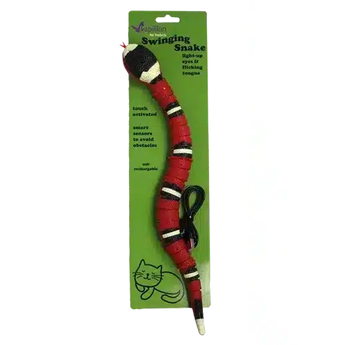 Іграшка Papillon Swinging Snake гнучка змія для котів, 40 см