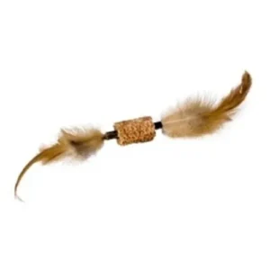 Іграшка Papillon Matatabi sticks кукурудзяний качан з пір'ям для котів, 6,5 см