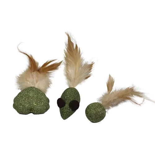 Іграшка Papillon Catnip з котячої м'яти з пір'ям для котів, в асортименті