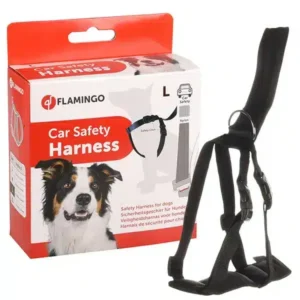 Шлея Flamingo Car Safety Harness в авто для собак