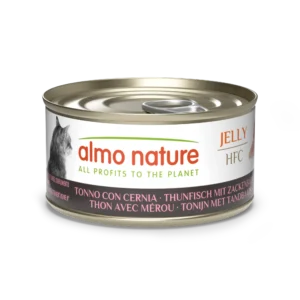 Вологий корм Almo Nature HFC з тунцем та морським окунем для котів, 70 г