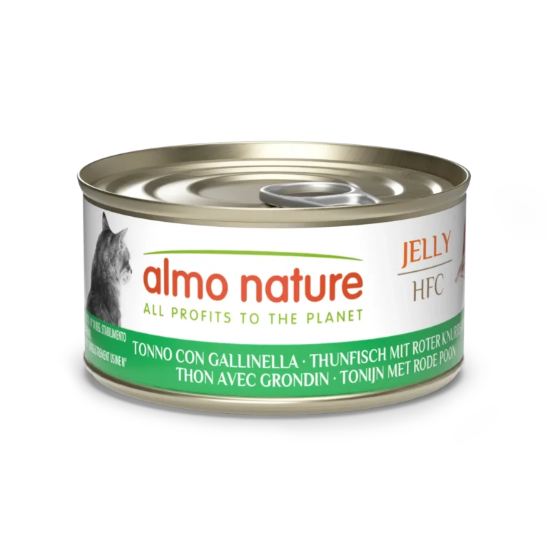 Вологий корм Almo Nature HFC Cat Jelly з тунцем і морським півнем для котів, 70 г