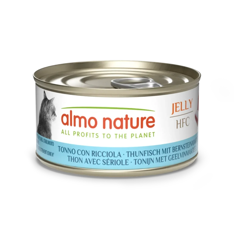Вологий корм Almo Nature HFC Cat Jelly з тунцем і жовтохвостом для котів, 70 г