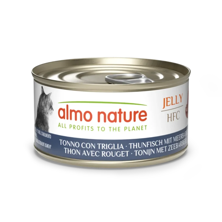 Вологий корм Almo Nature HFC Cat Jelly з тунцем і барабулею для котів, 70 г