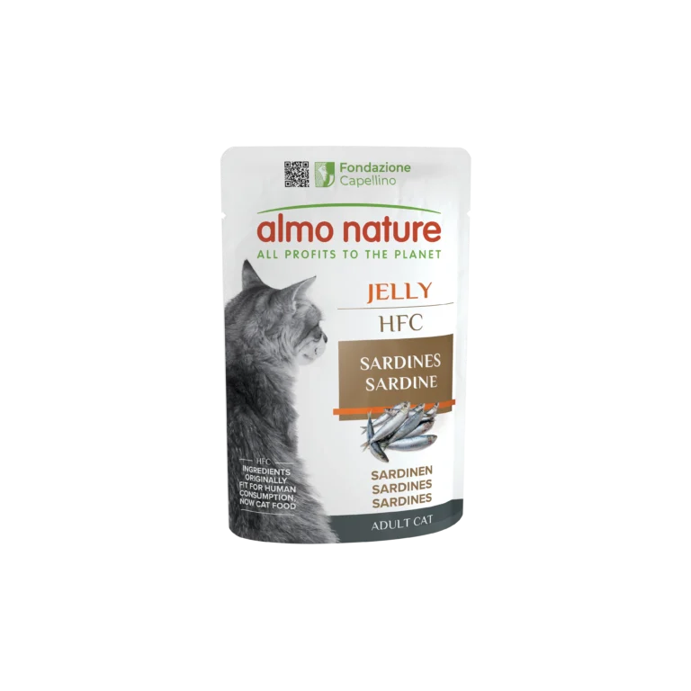 Вологий корм Almo Nature HFC Cat Jelly з сардиною для котів, 55 г